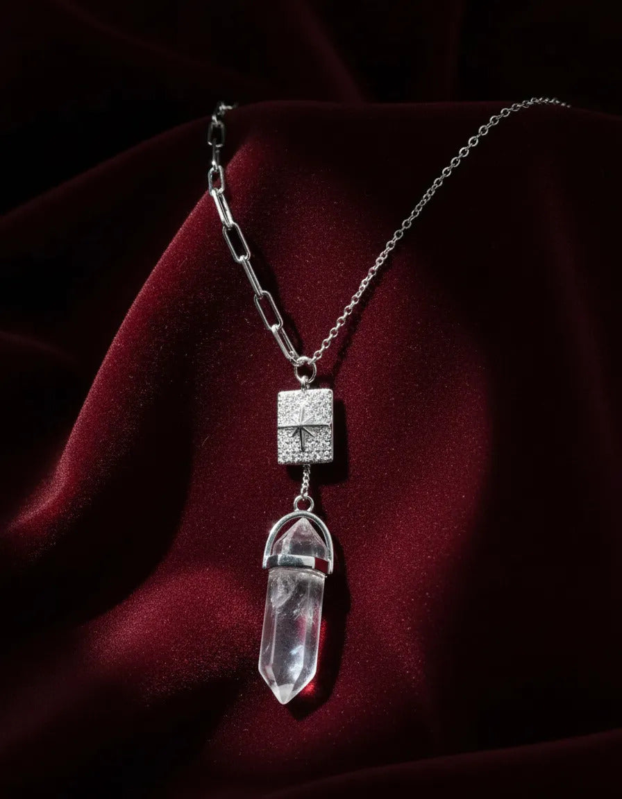 Collar cuarzo plata 925